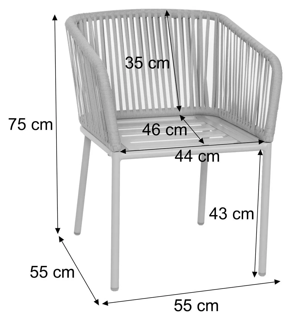 2er-Set Gartenstuhl N41