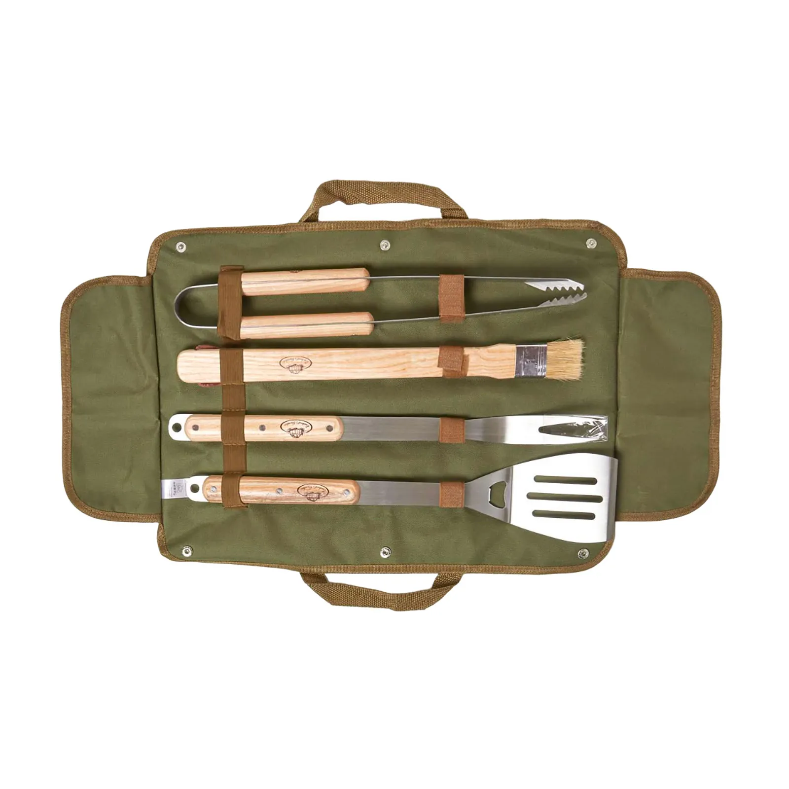 Grillbesteck-Set 4-tlg im Canvas-Etui