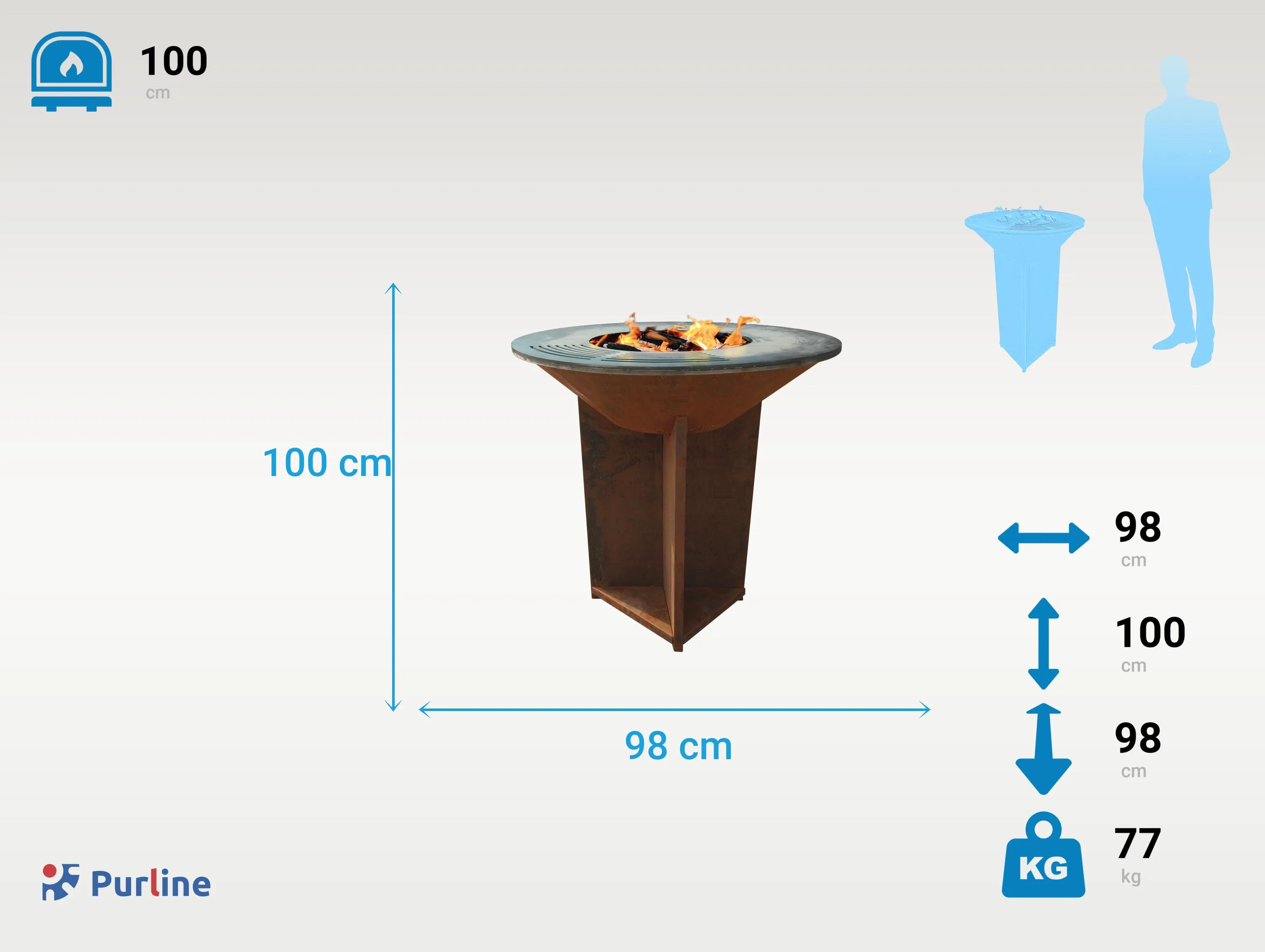 Holzkohlegrill EFP56CO