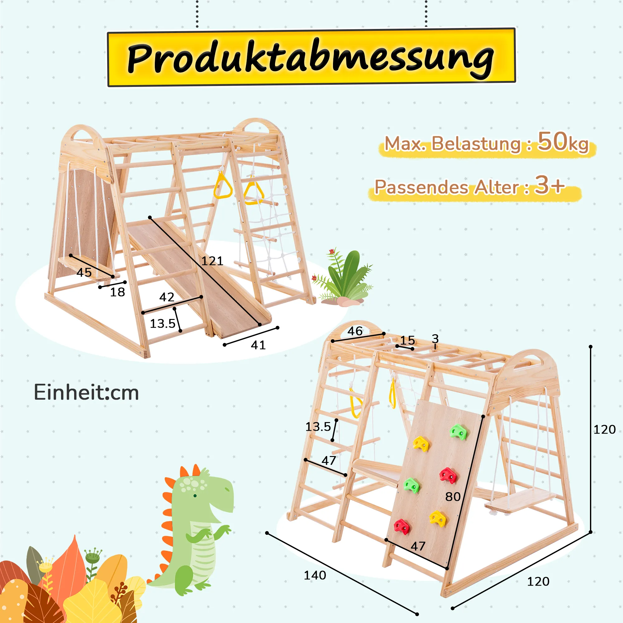 7-1 Klettergerüst Kletterspielzeug Set