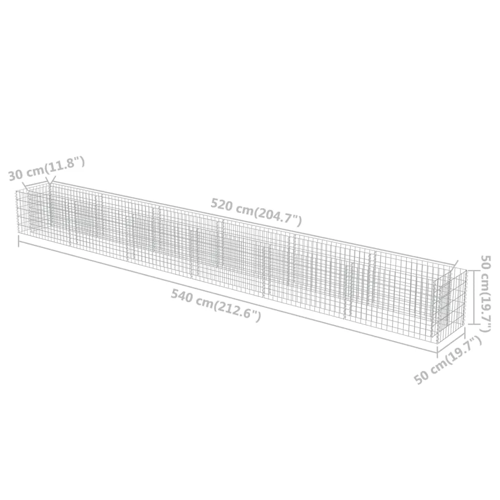 Gabionen-Hochbeet 296088