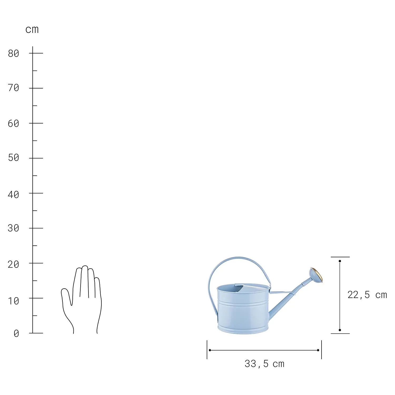 Mini-Gießkanne ZINC 1,5 l