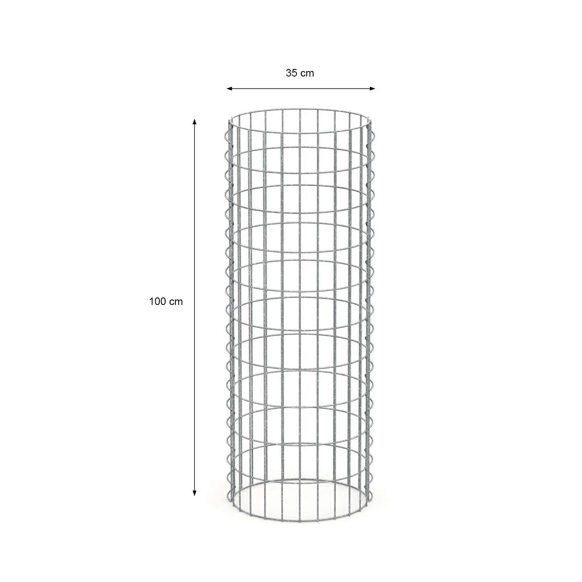 Gabione Säule rund Ø 35x100cm