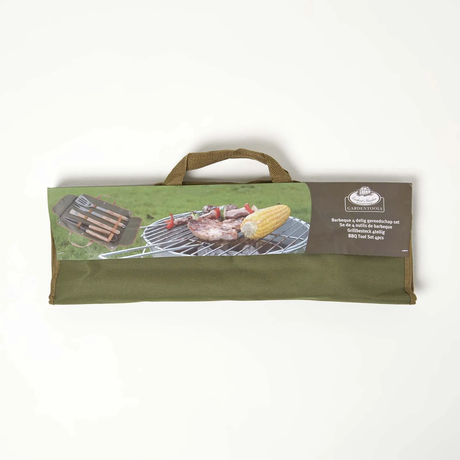 Grillbesteck-Set 4-tlg im Canvas-Etui