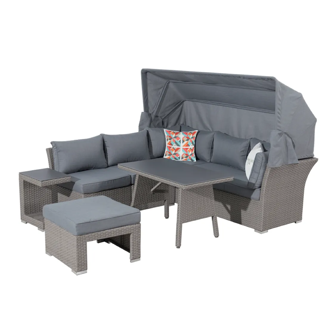 Dining Lounge Set -Daybed Relax mit Dach