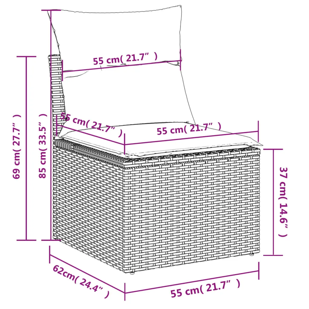 Garten-Sofagarnitur -K-1439 ( 5-tlg )