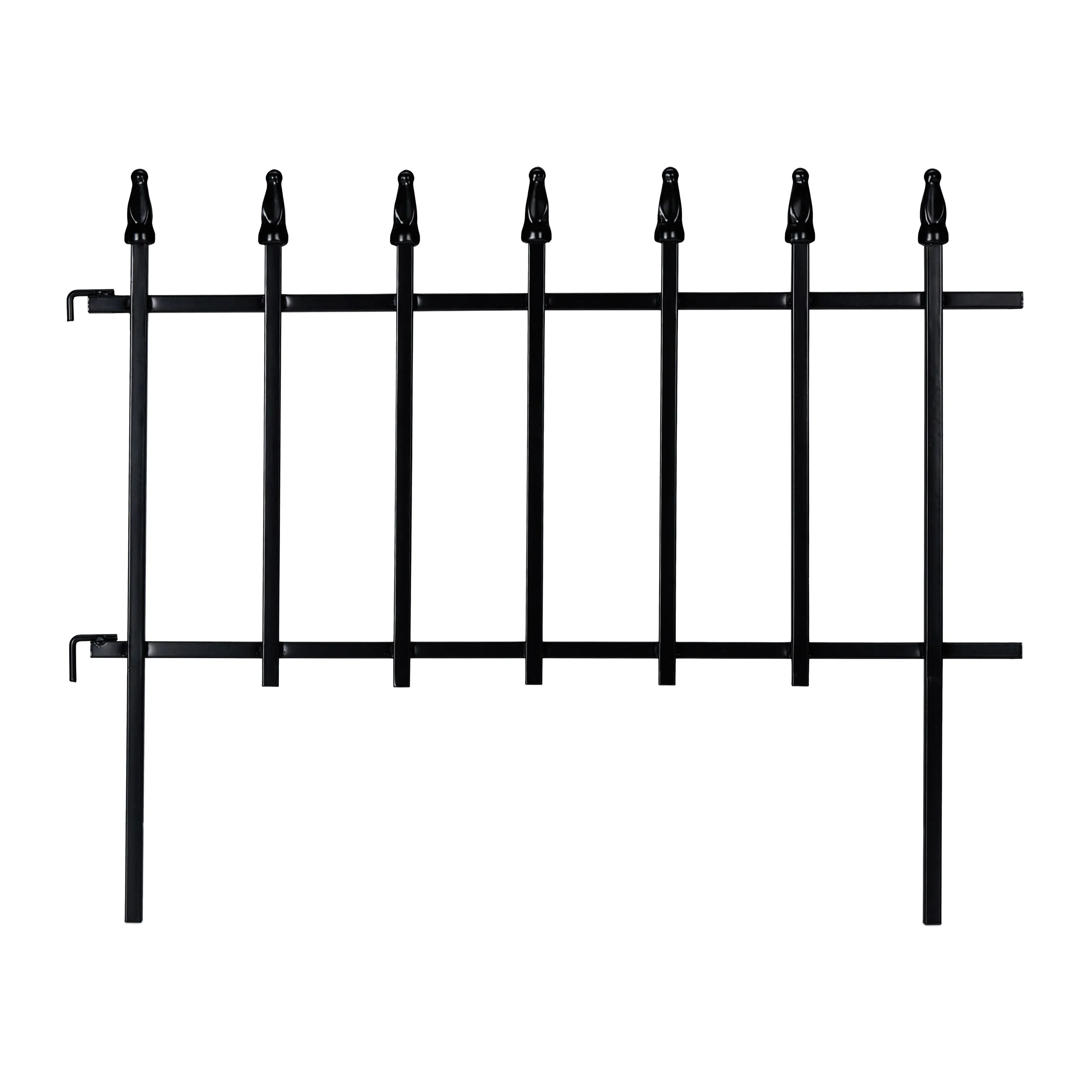 4-tlg. Beetzaun aus Metall