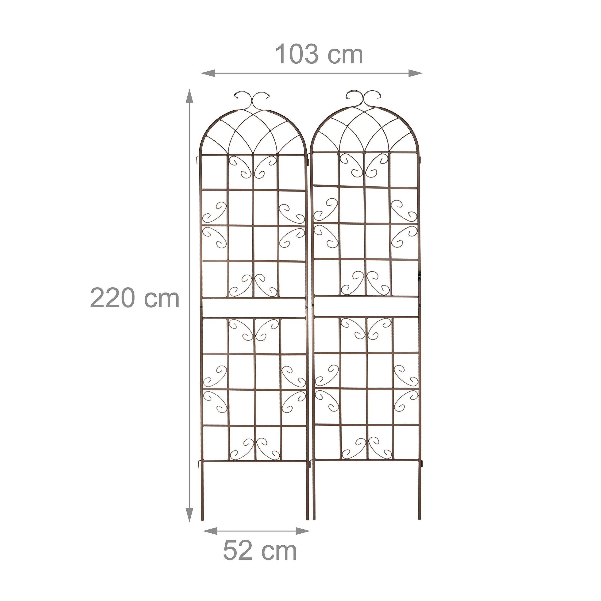 Rankgitter Metall 2er Set