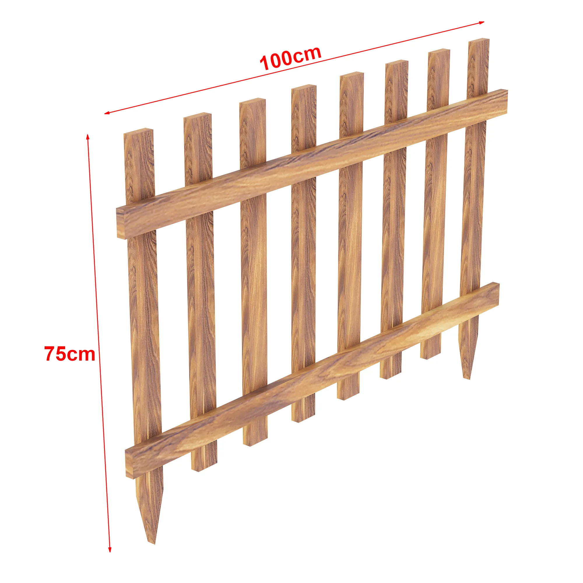 Gartenzaun Bindow 2er-Set