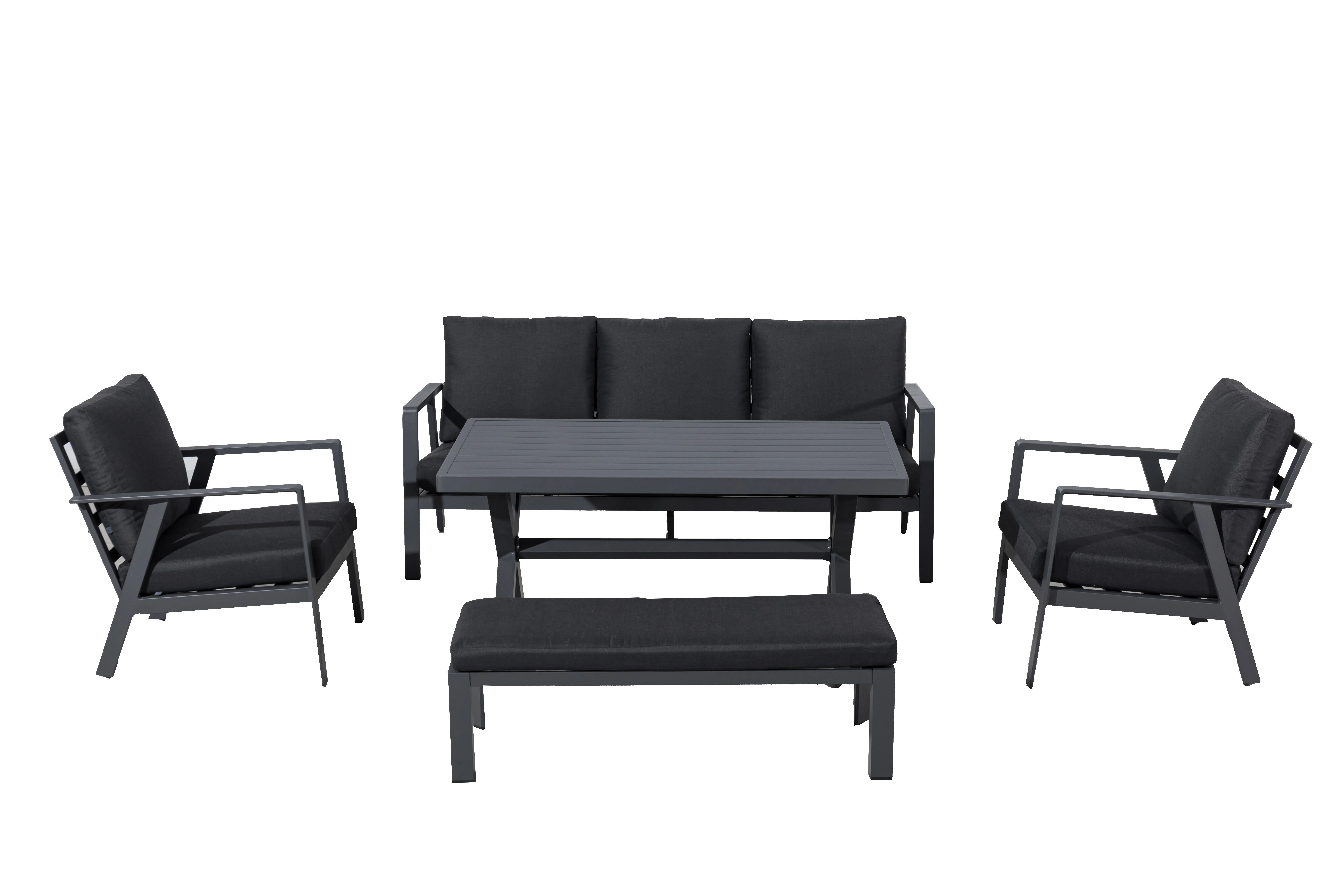 Aluminium Dining Lounge Set Salina