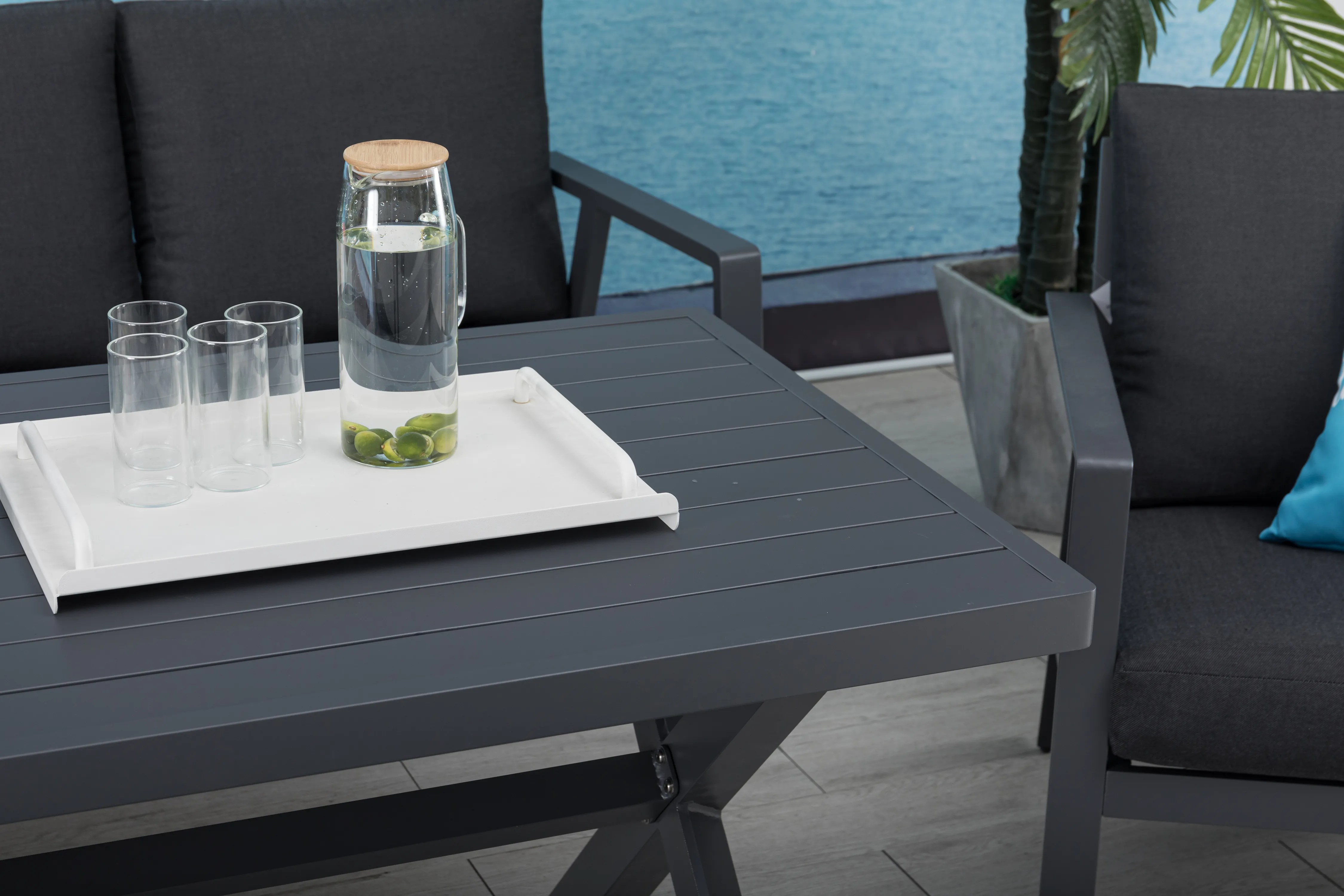 Aluminium Dining Lounge Set Salina