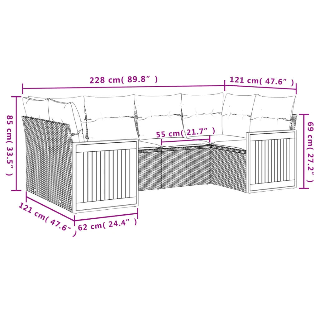 Gartensitzgruppe K1219(6-tlg)