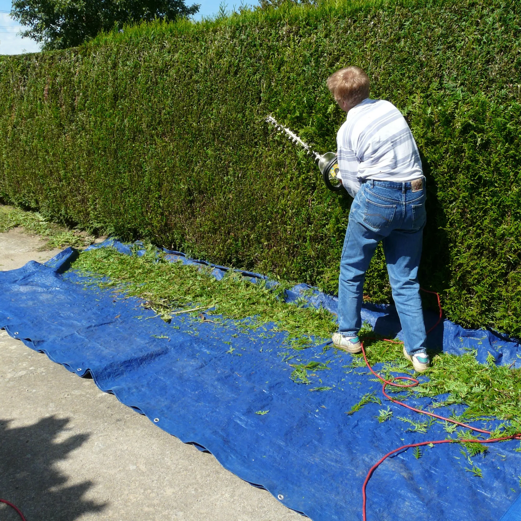 Abdeckplane mit Ösen 3x4 m 260g/m² Blau