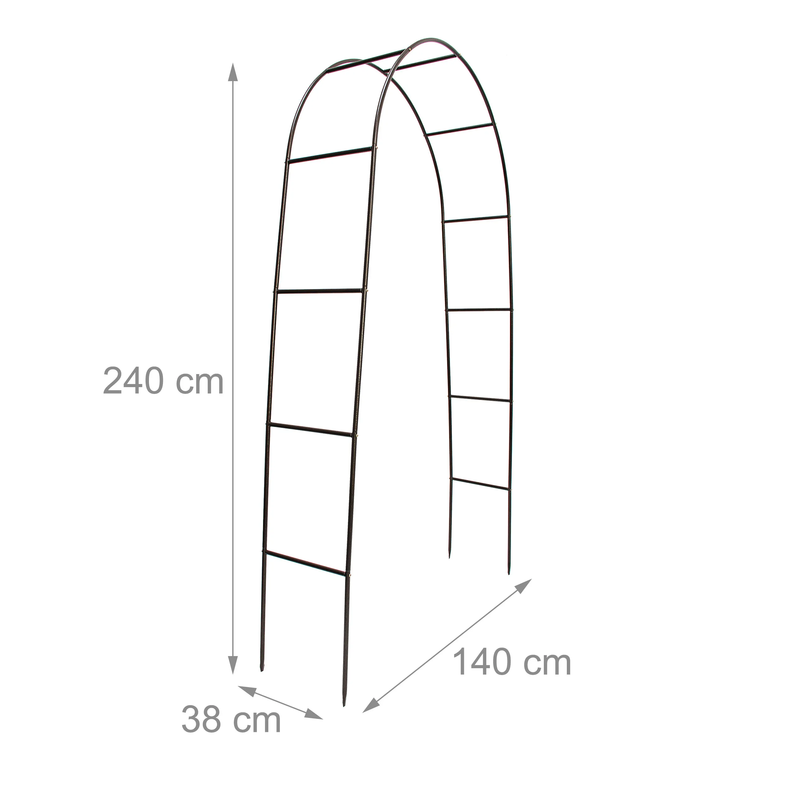 Torbogen Garten für Rosen 240 cm