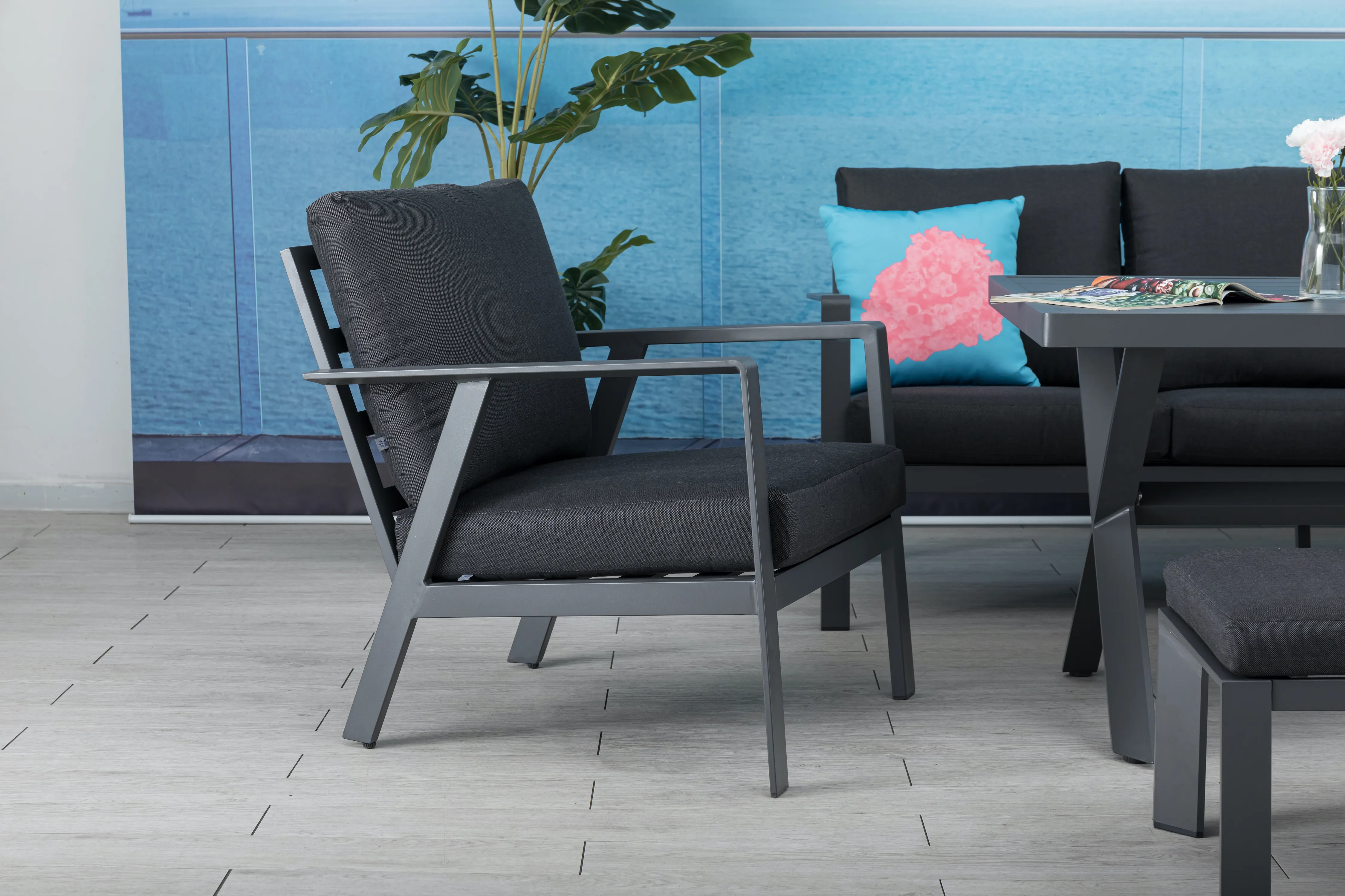 Aluminium Dining Lounge Set Salina