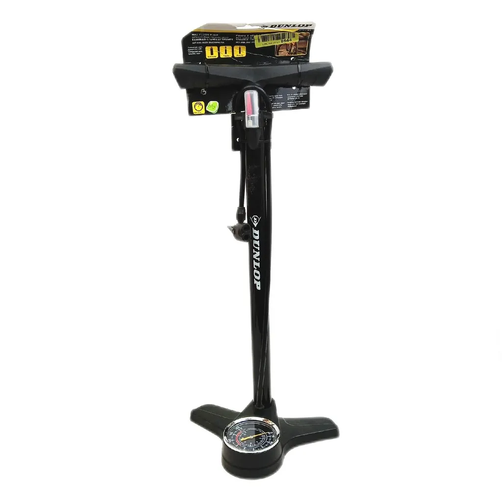 Dunlop - Fahrradpumpe mit Manometer