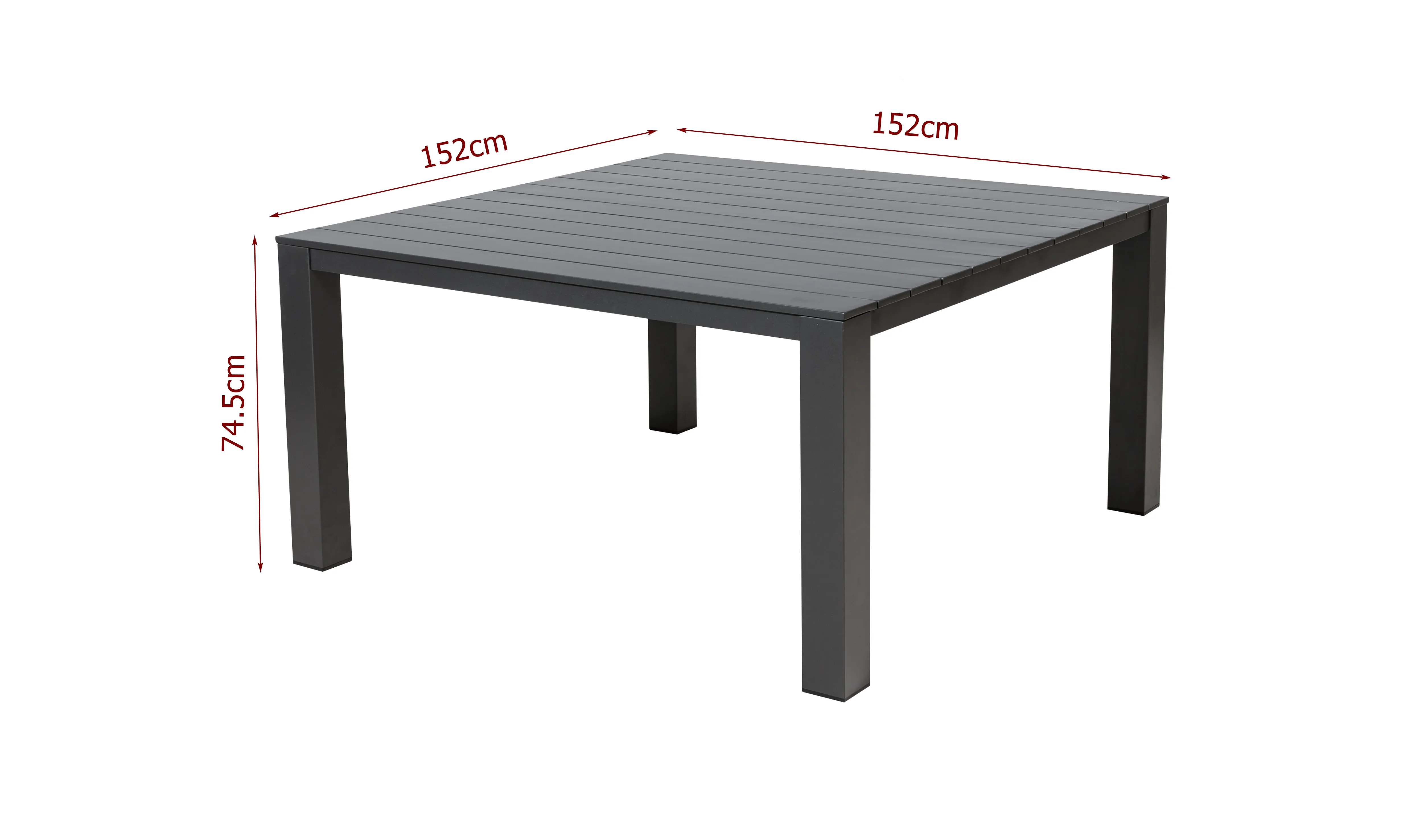 Aluminium Esstisch Trento XXL