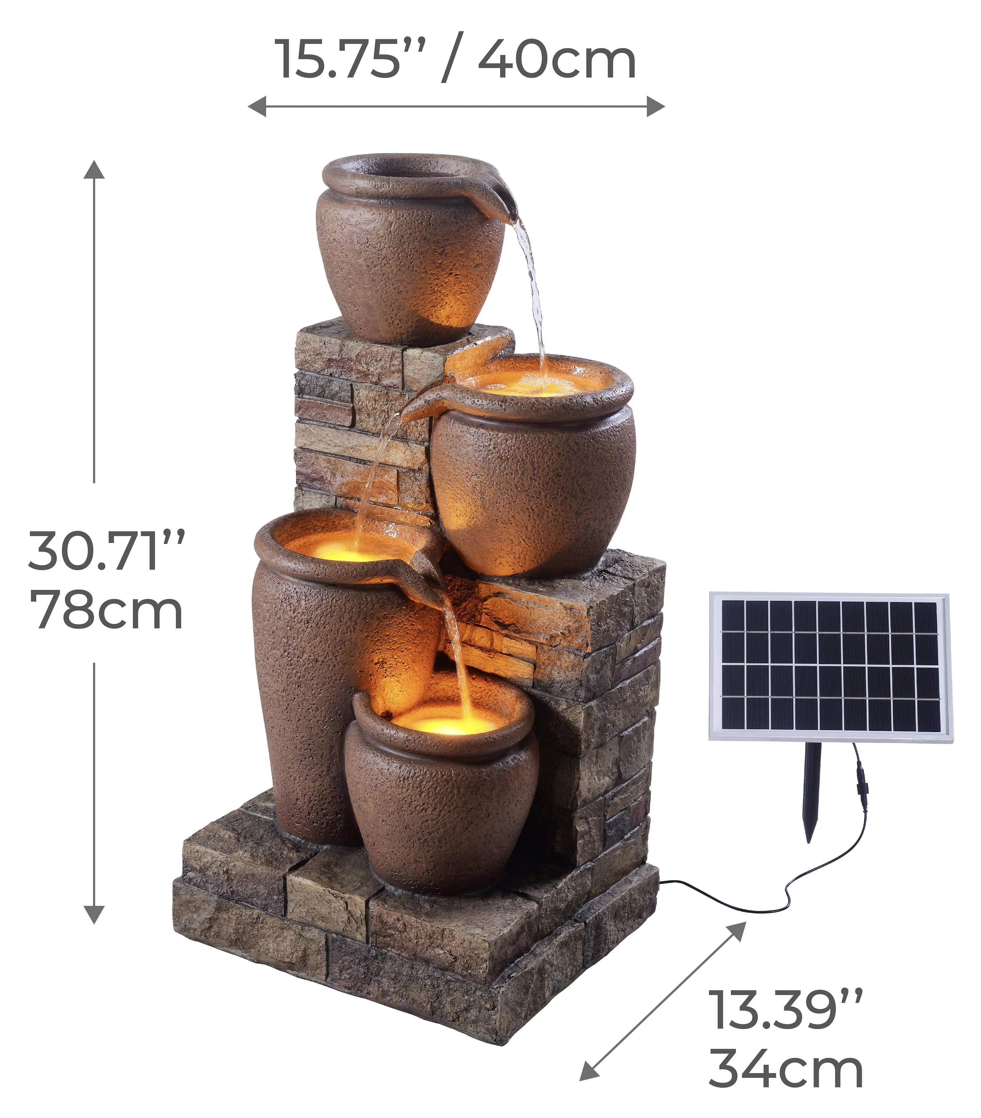 Solar-Gartenbrunnen RJ-23063